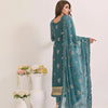 Dress Set, Embroidered Daman Border for Front & Back On Organza