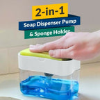 2-in-1 Soap Pump Dispenser – Kitchen Sink Liquid Soap Dispenser (Without Sponge)