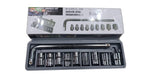 Professional 9Pc Heavy Duty Socket Wrench Set, 1/2″ Drive Metric Kit
