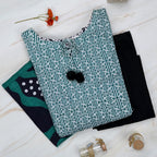 Green Geometric Print
