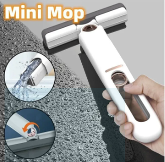 New Portable Mini Squeeze Mop Compact, Lightweight & Easy Cleaning