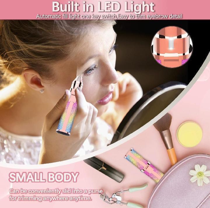 Rechargeable Women’s Eyebrow Hair Trimmer ABS Plastic Design