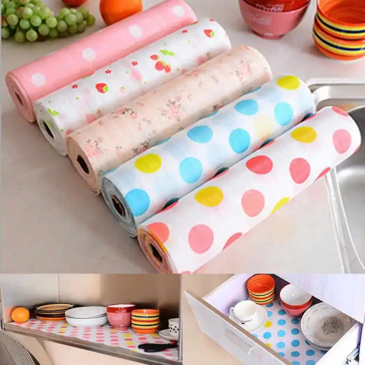 Multipurpose Foam Drawer Liner Mat 45x150 Kitchen Shelf Cover