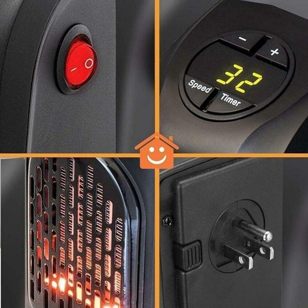 Handy Heater 400 Watt Wall Outlet Portable Room Heater