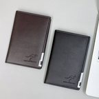 Mini Long Kangaroo Leather Wallet With Secure Closure And Card Slots