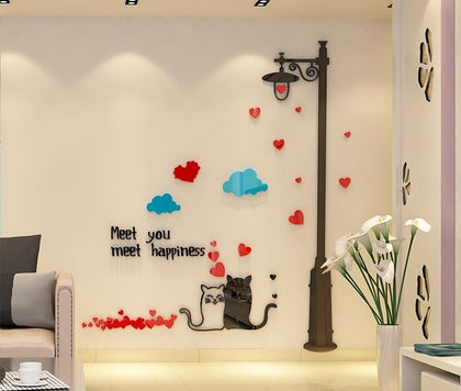 Meet You Meet Happiness Acrylic Wall Art