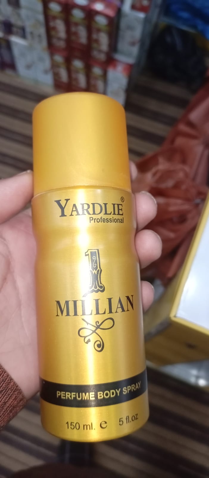 Yardlie Professional 1 MILLIAN Perfume Body Spray (150ml): High-Impact, Long-Lasting Fragrance for Men