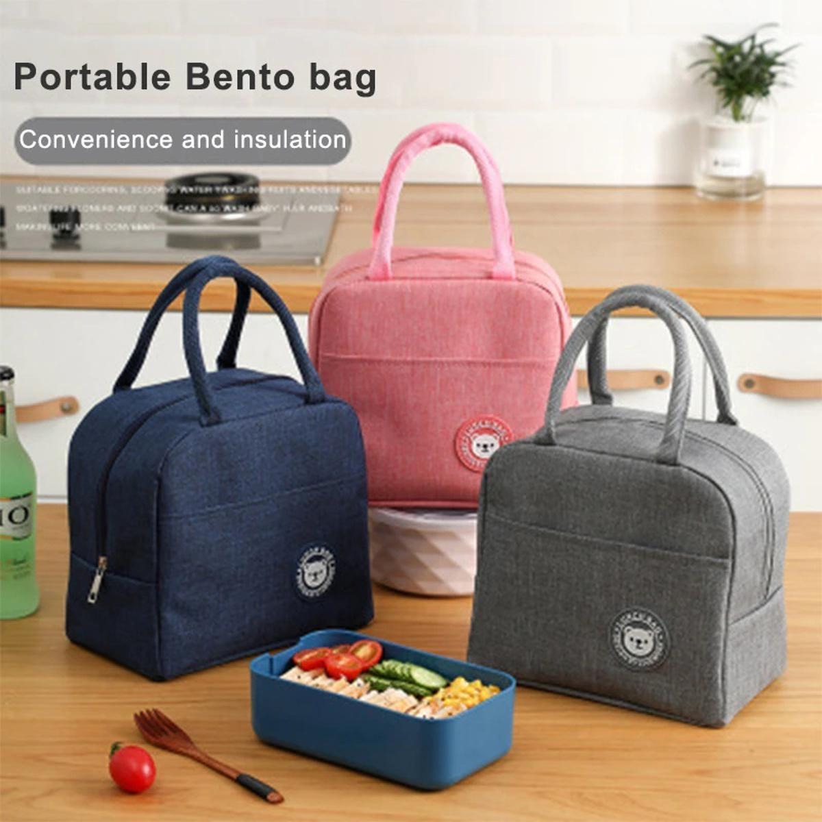 Portable Thermal Insulated Lunch Bag Tote Cooler