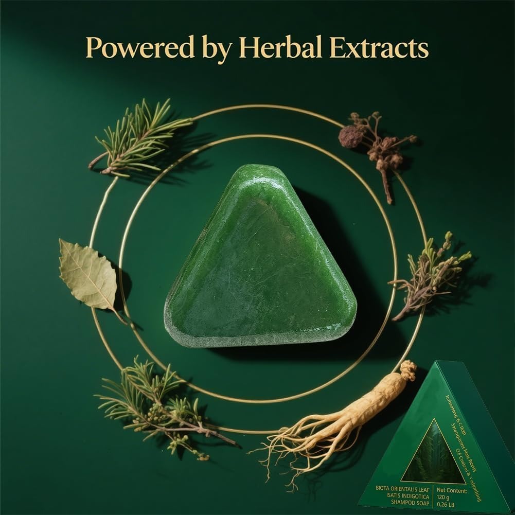 Nature Seven Green Shampoo Bar – Herbal Scalp Care & Hair Strengthening