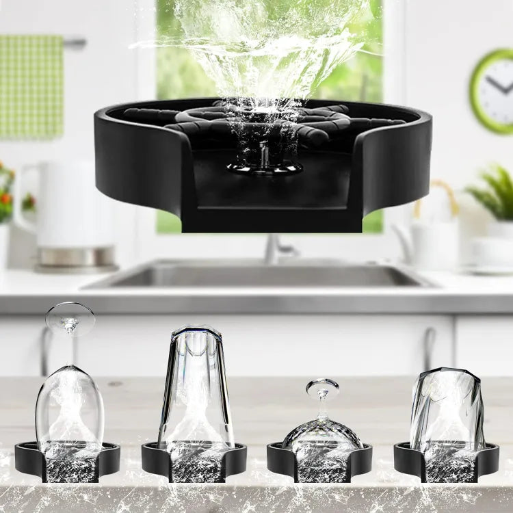 Faucet Glass, Automatic Sink Glass Washer for Cups and Bottles