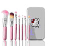 7-Piece Kitty Style Makeup Brush Set – Pink Makeup Brushes Kit for Beginners & Professionals