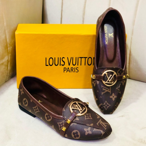 Women's Brown Louis Vuitton Monogram Loafers