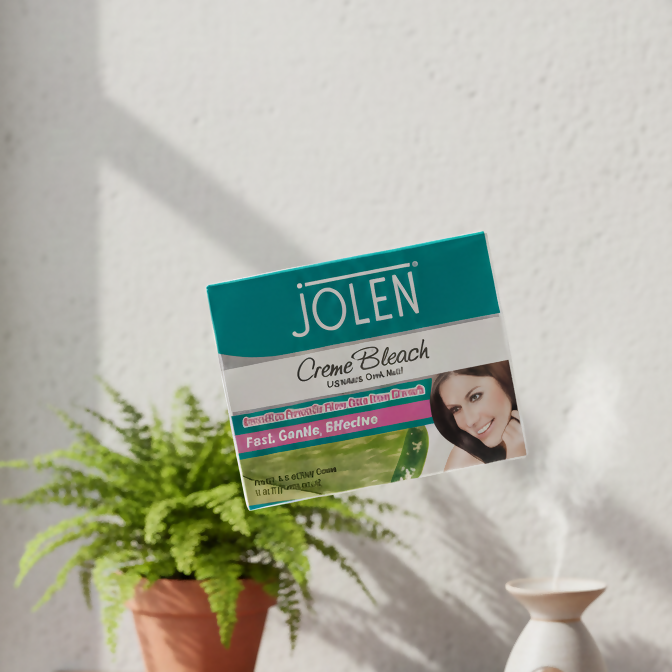 Jolen Creme Bleach - Lightens Dark Hair on Face and Body - Gentle & Effective Formula - 1 oz 113 gram