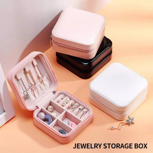 Portable Small Jewelry and Hair Accessories Storage Case