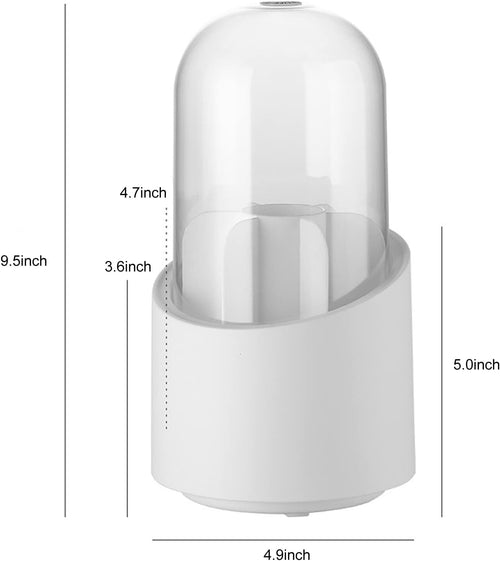 360 Degree Rotating Makeup Brush Storage Box Organizer