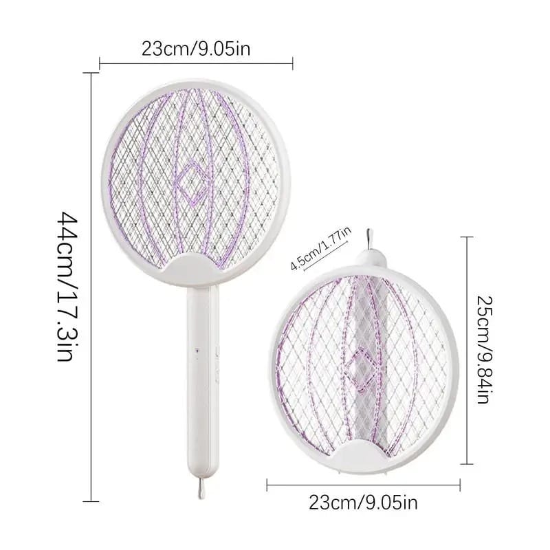 Foldable Mosquito Killer Trap, Racket With Rechargeable Battery