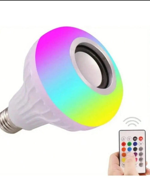 LED Music Bulb – 2-in-1 RGB Light with Bluetooth Speaker (E27/E26)