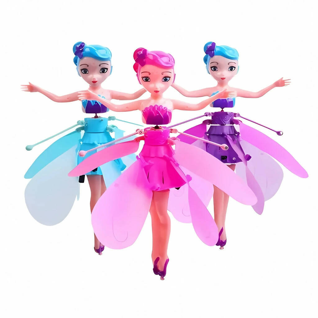 Magic Flying Fairy Princess Doll, LED Light Toy, for Kids Entertainment