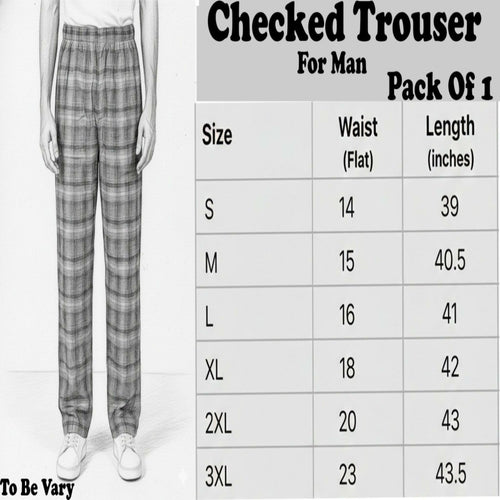 Pack of 1 Pcs Trousers For Men