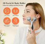 3D Face Massager Roller – Y Shape Facial Contouring Roller for Face Lift, Puffiness Reduction & Skin Tightening