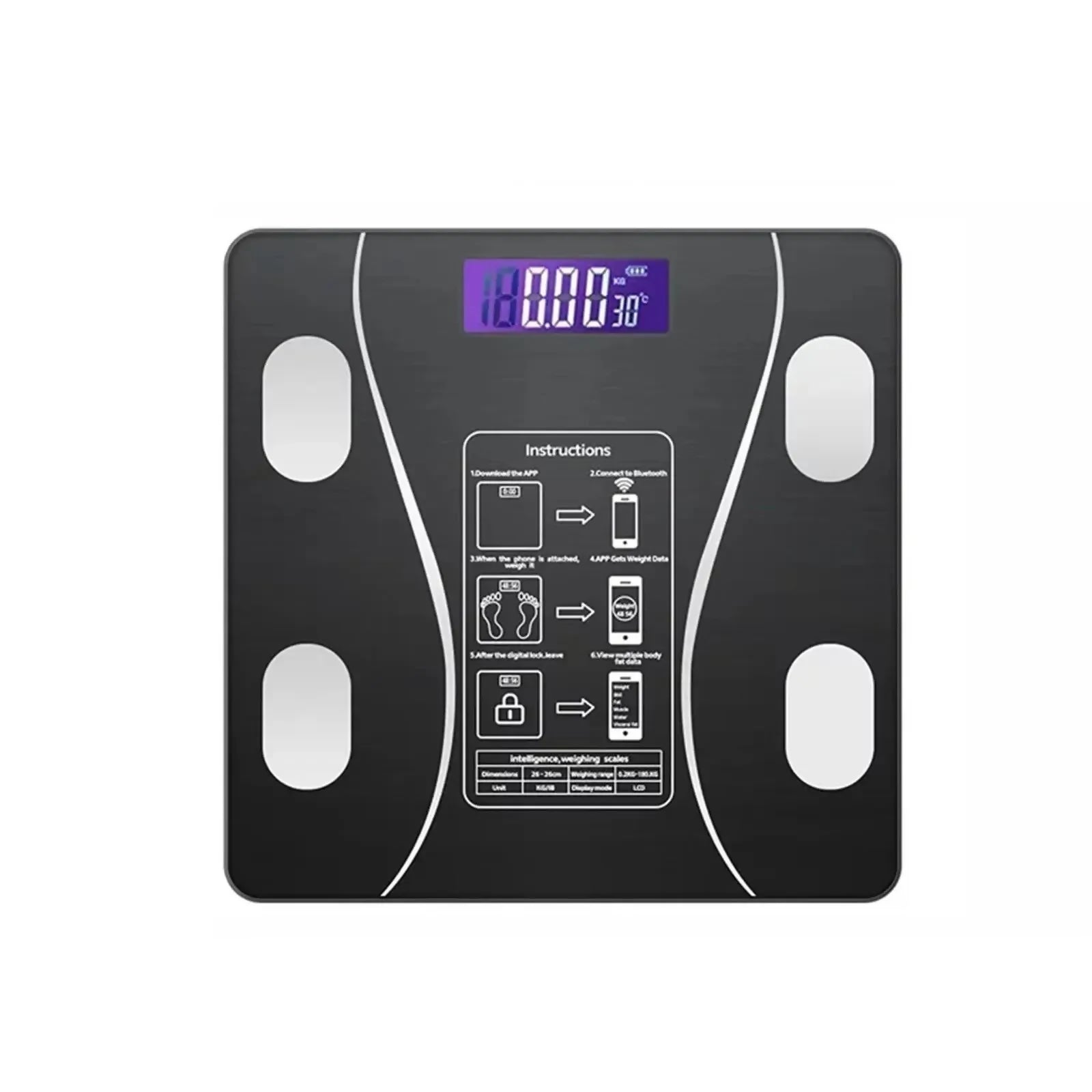 Smart Bluetooth Digital Weight Scale 180kg