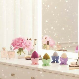 1 PCs Plastic Blender Puff Holder Multipurpose Sauce Bowl Makeup Sponge Storage Container Mini Bowl Organizer (Random Color
