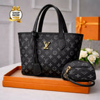 Women’s LV Print Handbag Set With Small Bag Stylish Leatherette Design