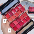 10-in-1 Lipstick & Blush Palette – Creamy Matte Lip & Cheek Makeup, Multi-Color