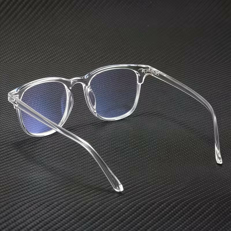 Transparent UV400 Blue Light Blocking Glasses for Men & Women | Clear Lens Computer & Mobile Eyewear | Stylish Unisex Frame with Protective Glasses Box