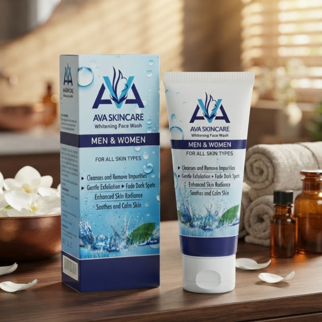 AVA Skin Care Whitening Face Wash 100ML facial cleanser bottle