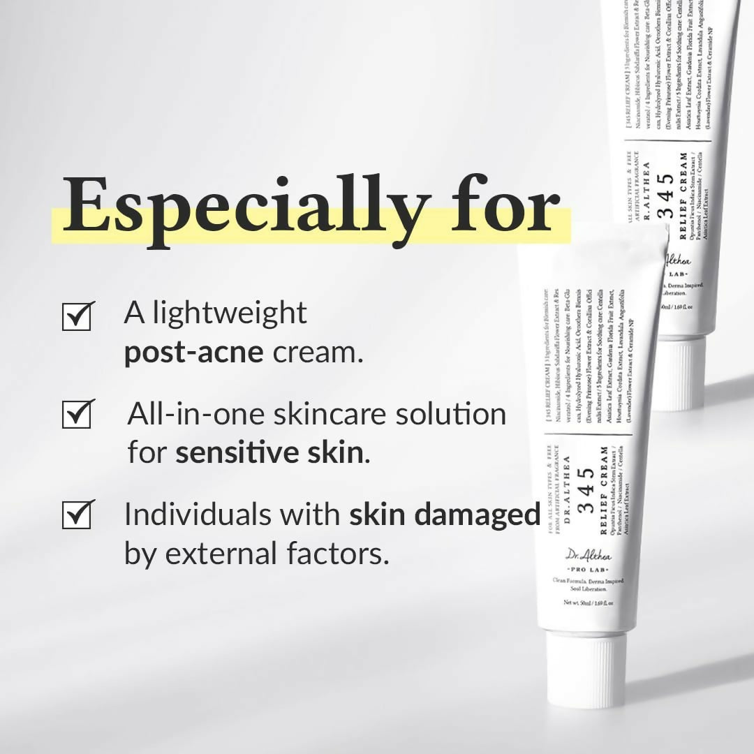 Dr Althea 345 Relief Cream Providing Gentle Care Soothing Formula Everyday Skin Relief Support - 50ML
