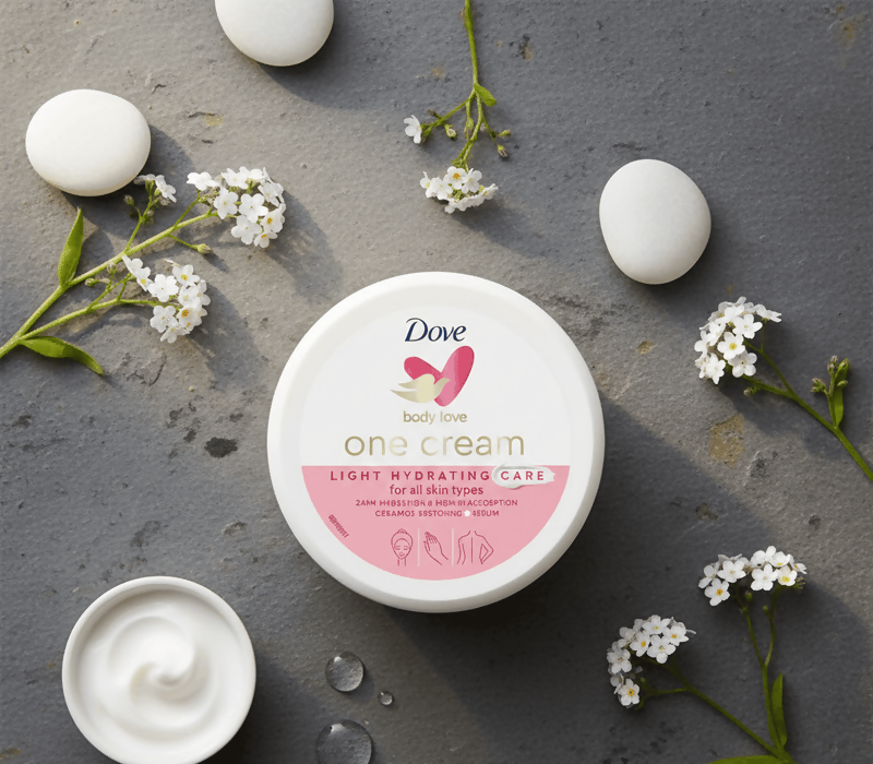 Dove Body Love One Cream -All-In-One Moisturizer for Face Hands & body Deep Hydration, Soft skin & Nourishing Daily Care (250)gram