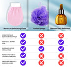 Gloves, Exfoliating Bath for Body Scrub and Dead Skin Removal