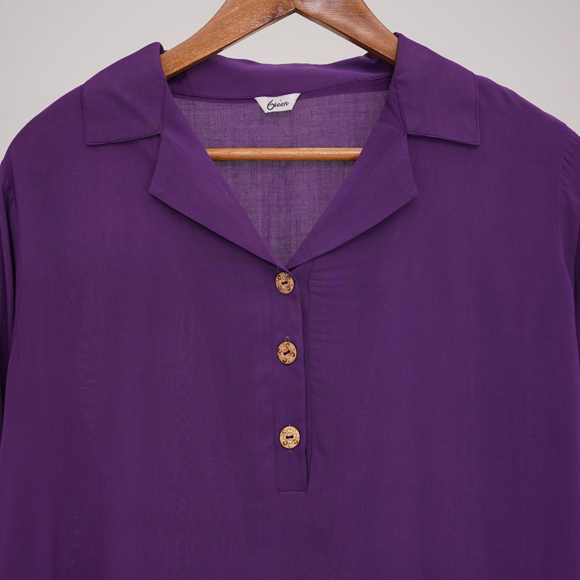 Violet linen shirt