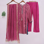 Hot Pink Lawn 3-Piece Suit