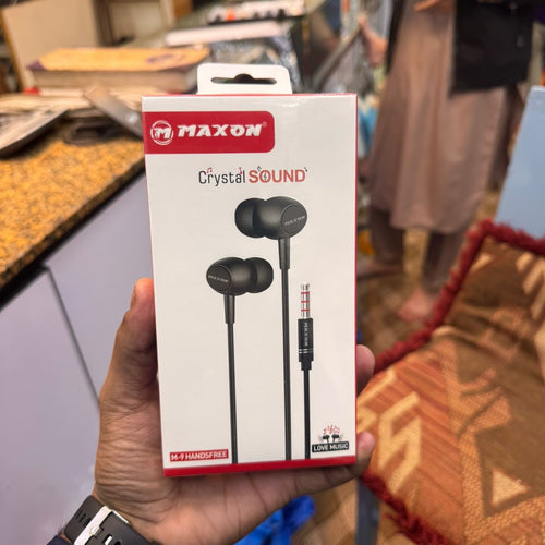 Maxon M9 Handfree with 10mm Audio Driver – 3.5mm AUX Wired Earphones