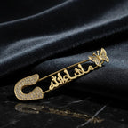 Golden Islamic Safety Pin Stylish And Durable Design