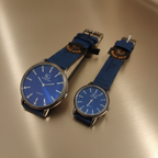Pack Of 2 BG Couple Watches Matching Analog Wrist Watch Set