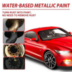 Rust Paint Metallic Paint – Anti-Rust Protection Coating for Metal | Rust Removal & Protective Finish with Brush, 300g (Random Color)