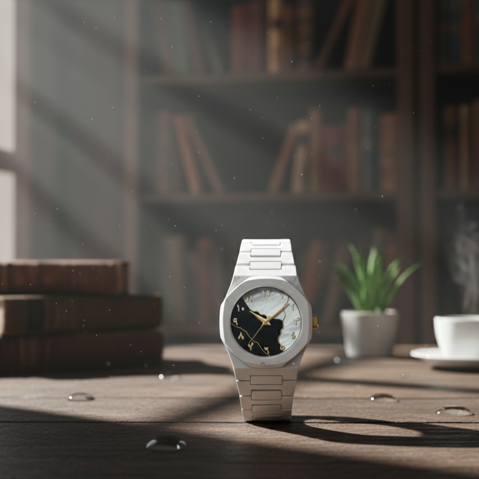 White Aura Watch Elegant Stylish Design