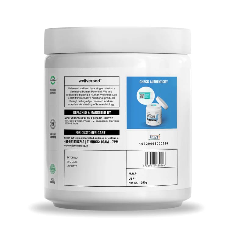 Wellcore Micronised Creatine Monohydrate 250g – 83 Servings