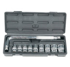 Professional 9Pc Heavy Duty Socket Wrench Set, 1/2″ Drive Metric Kit