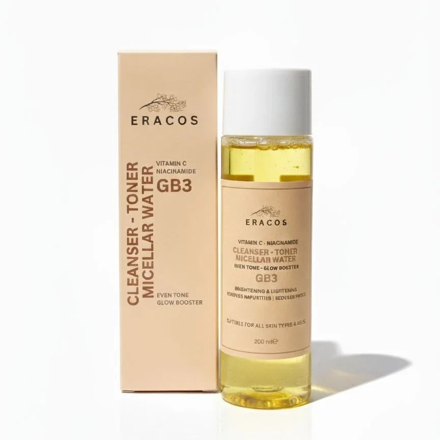 Eracos GB3 Cleanser Toner Micellar Water Gentle Daily Cleansing