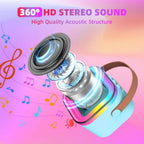 Portable Bluetooth Karaoke Speaker with RGB Lights – Mini Wireless Speaker for Kids, Family Parties & Karaoke Fun | Rechargeable Battery (Without Mic)