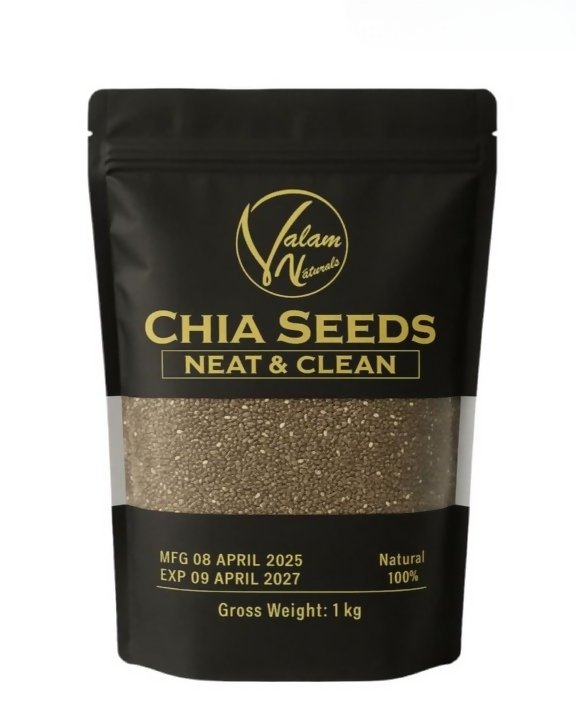 Valam Naturals Chia Seeds 250 gm– 100% Pure, Clean & Nutrient-Rich Superfood