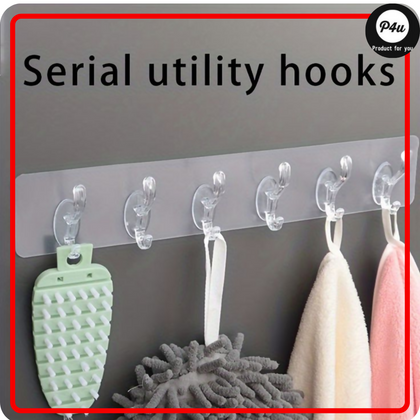 Wall Hanger Hooks, Strong Self Adhesive Magic Sticker, for Clothes