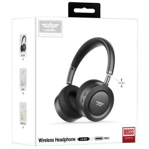 Lelisu LS-253 Wireless Headphones | Bluetooth Over-Ear Headset with Type-C Charging