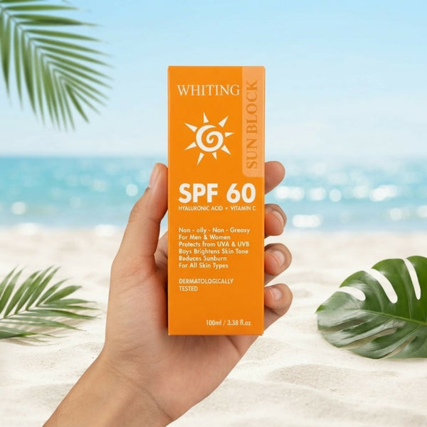 Whiting Sunblock SPF 60 (100ml) – Advanced UV Protection & Whitening Cream