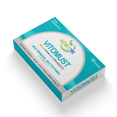 Nature’s Time Vitomust, Bone, Muscle & Immune Support Multivitamin, 30 Tablets