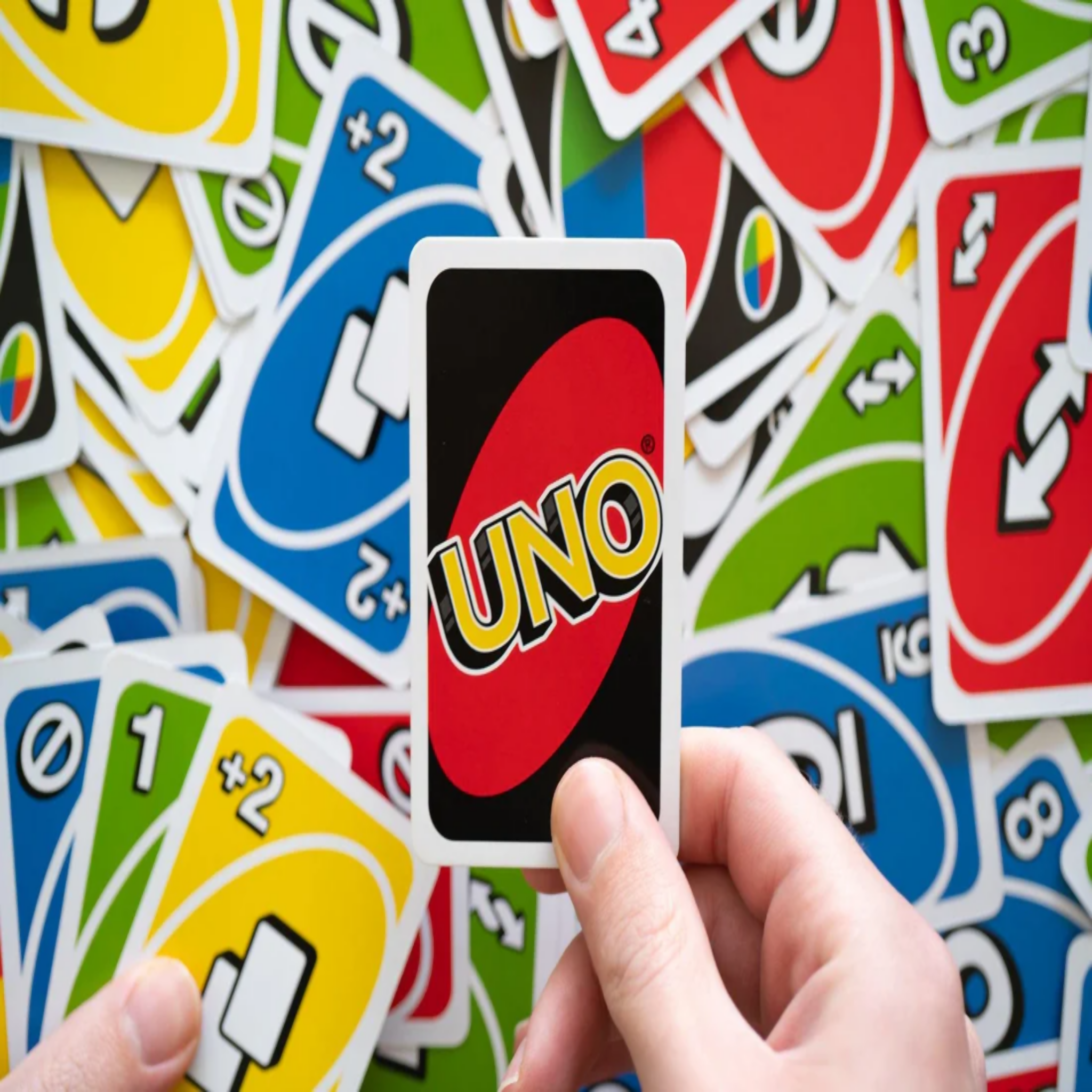 Uno Real Card Game, with Customizable Wild Cards, for Kids'